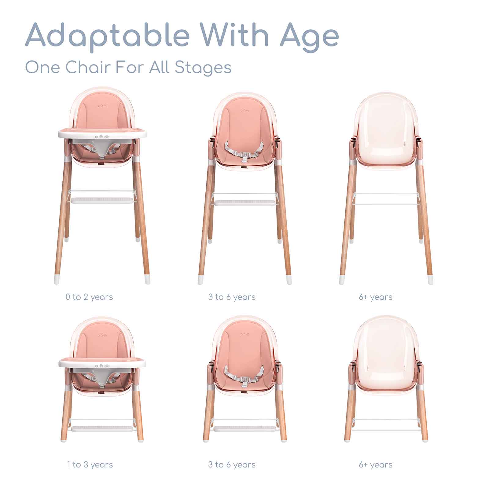 peg perego mon amour high chair Children of Design 6 in 1 Deluxe High Chair with Cushion