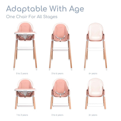 Children of Design 6 in 1 Deluxe High Chair with Cushion