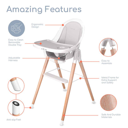 Children of Design 6 in 1 Deluxe High Chair  w/cushion