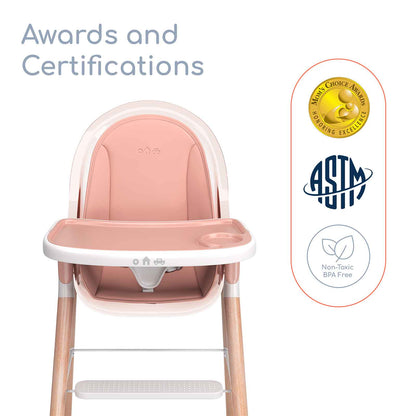 Children of Design 6 in 1 Classic High Chair with Cushion